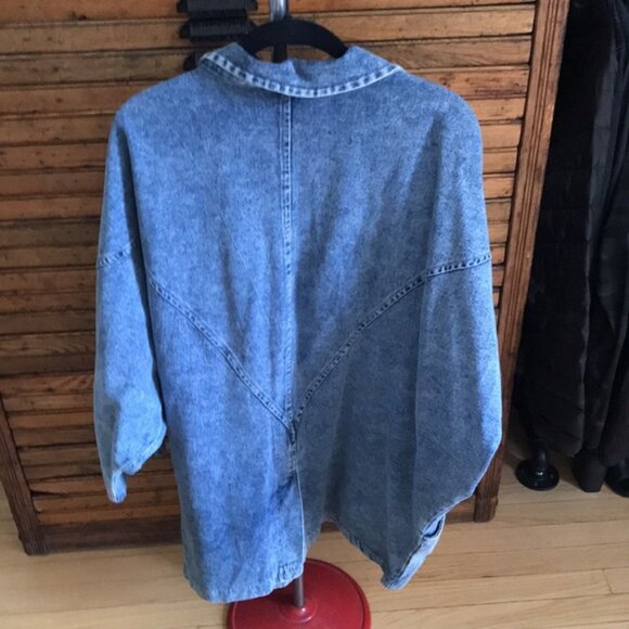 Vintage PADO Sunflower Long Denim Jacket - Picture 8 of 10